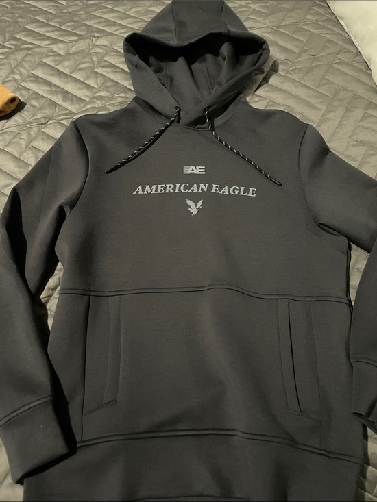 American Eagle Outfitters Other - American Eagle Outfitters Men's Black Logo Pullover Hoodie